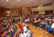 La sala Calipari della Regione Calabria che ospita la premiazione del Coni 2011